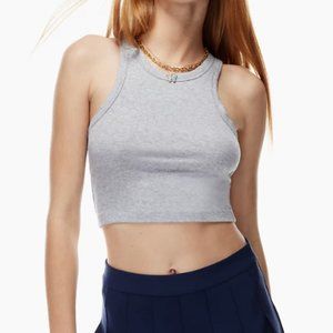Sunday Best Gray Honor Cropped Tank